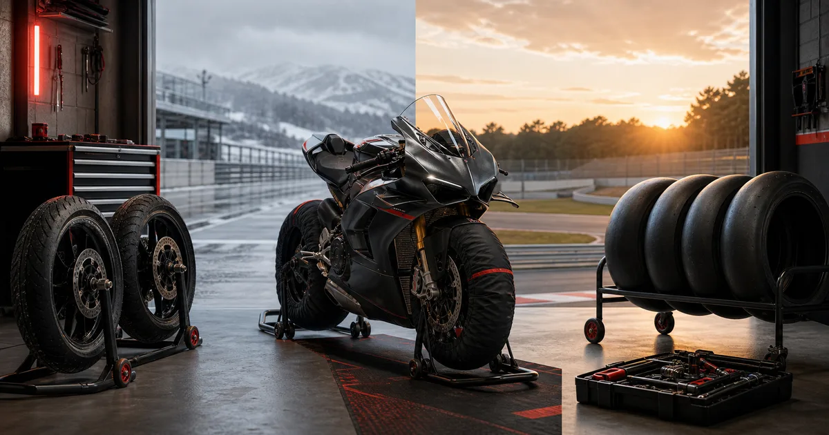 Préparation moto piste hiver ou été : ce qui change vraiment