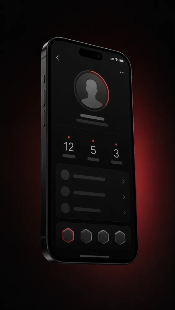 Aperçu mobile du profil pilote Tarmago — stats trackdays, badges et historique